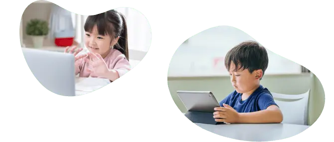 レッスンを受けるお子さま