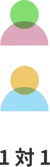 1対1